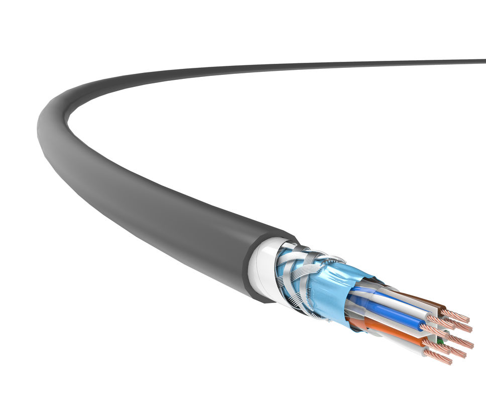 Bulk Network Cable SFTP CAT6 LAN Cable 23AWG BC Cross Linked LSZH